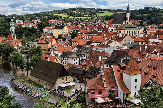 pohled na český krumlov